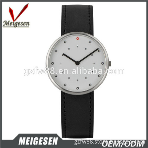 newest design man woman vintage leather band quartz unisex watch